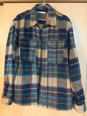 ZARA 체크 무늬 자켓 XL