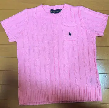 POLO 랄프 로렌 반팔 니트 핑크