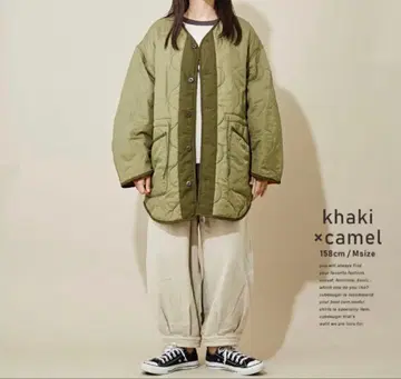 하자품 CUBE SUGAR 2WAY 리버서블 퀼팅 코트