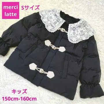 [ 고품질 ] 메르시라떼 충전솜 자켓 블랙 빅 칼라 펄 버튼