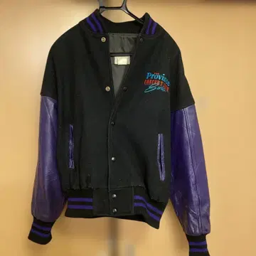 구제 의류 바시티 자켓 퍼플