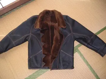 프랑스제 고급 무스탕 자켓 블랙 L 상당