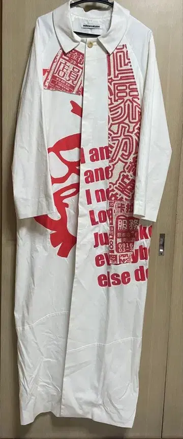 mikiosakabe 그래픽 롱 자켓