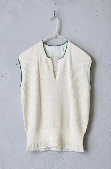 ASEEDONCLOUD/Jiyusou 레이스 니트 베스트 니트