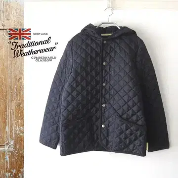 트래디셔널 웨더웨어 퀼팅 자켓 네이비