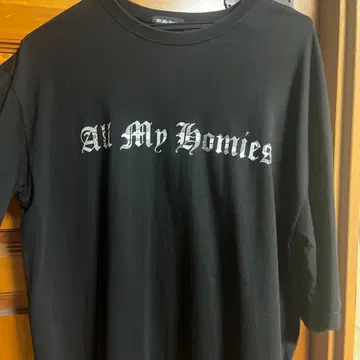 [ 완판템 ] All My Homies 블랙 T셔츠