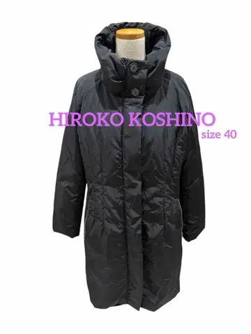 새상품급 HIROKO KOSHINO 히로코코시노 다운 코트 40