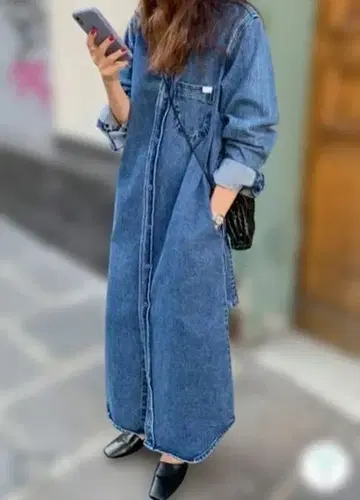 데님 셔츠 원피스 롱 코트 차오패닉 마우지 자라