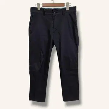 에드윈 저지즈 테이퍼드 팬츠 광택 있는 블랙 깔끔한