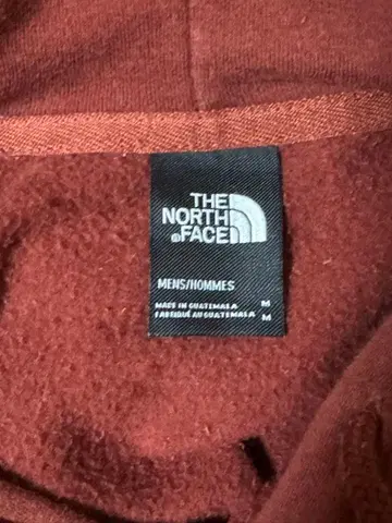 THE NORTH FACE 빨간색 곰 프린트 후드티 M 남성용