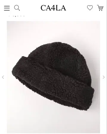 CA4LA 카시라 보아 와치 비니 블랙 dou01877 니트 모자