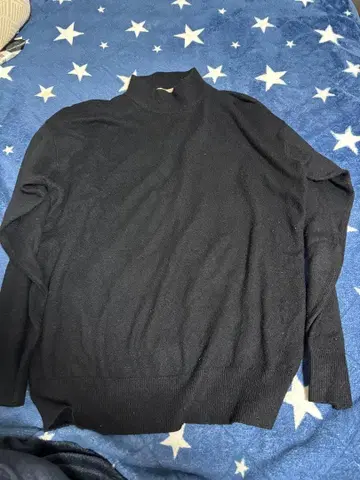 90s 웨스트 윈 블랙 터틀넥 구제 니트 스웨터