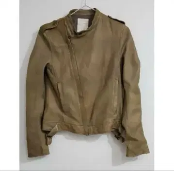 STUDIOUS 라무 가죽 자켓 베이지 일본제