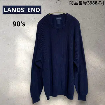 LANDS' END 90's 남성용 코튼 니트