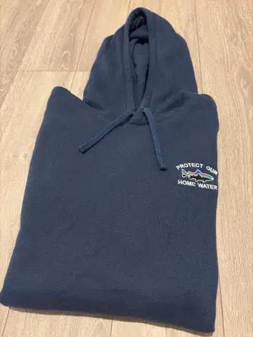 파타고니아 홈 워터 송어 로고 자수 후디