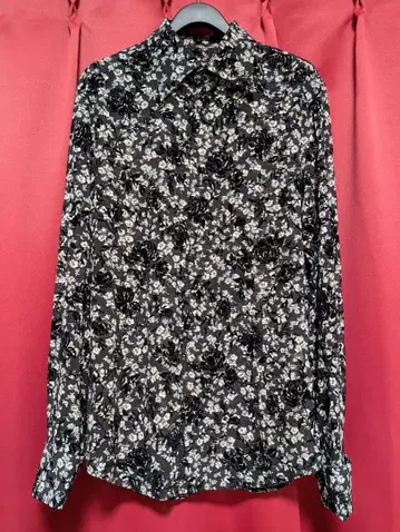 TORNADO MART 토네이도 마트 꽃무늬 셔츠 블랙 아사이 켄이치