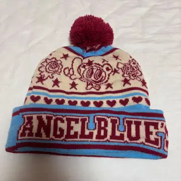 엔젤 블루 니트 모자 angel blue