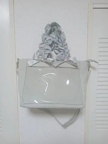 자카마트 이타백 A4 2WAY 핸들 프릴 토트백