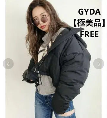 컨디션 최상 GYDA back 롱 숏 다운 코트 블랙 프리 제이다
