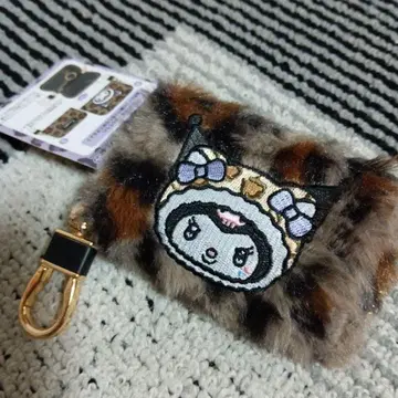 쿠로미 레오파드 무늬 퍼 키링