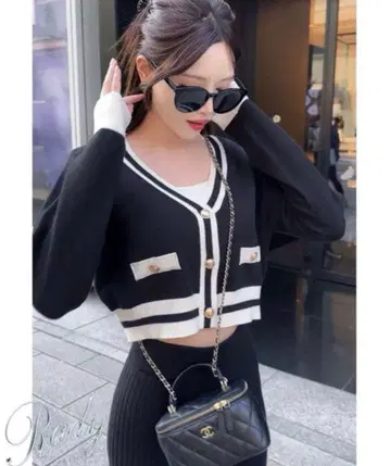 Rady 바이컬러 니트 셋업 S 사이즈 블랙