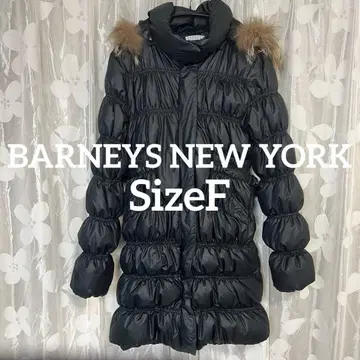 바니스뉴욕 롱 다운 코트 후드 부착 블랙 여성용