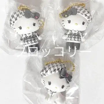 키티 시크릿 마스코트 참 흑백 걸리시 쌍둥이 코디