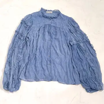 새상품급 ulla johnson 울라존슨 프릴 블라우스 긴팔 실크 4