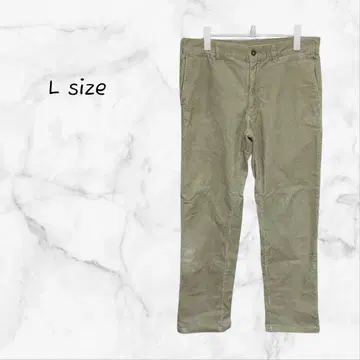 코듀로이 팬츠 스트레치 L 라이트 카키 캐주얼