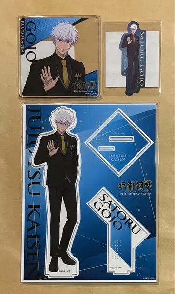 고죠 사토루 주술회전 코스터 스티커 아크릴 스탠드 5주년 POP UP