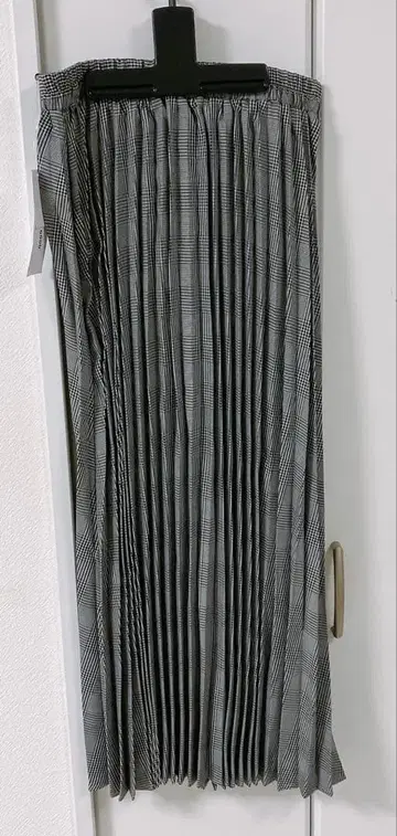 체크 플리츠 스타 L 사이즈