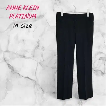 ANNE KLEIN PLATINUM 슬랙스 스트라이프 M 스트레이트