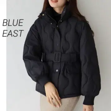 블루이스트 BLUE EAST 허리 벨트 퀼팅 충전솜 다운 블랙 컬러