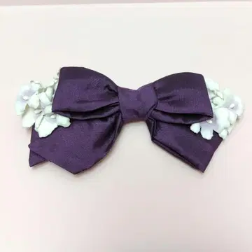 Belle des Poupee 리본과 제비꽃 클립 퍼플