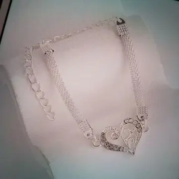 하트형 크리스탈 팔찌