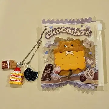 가챠 파우치 메일리 파라 버터 샌드 쿠키의 곰돌이