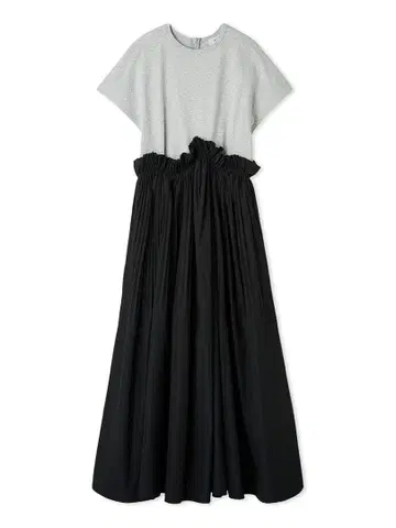 emmi 컷 도킹 플리츠 원피스