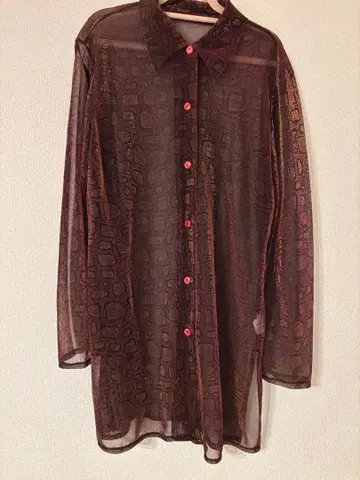 made in france sheer glitter shirt