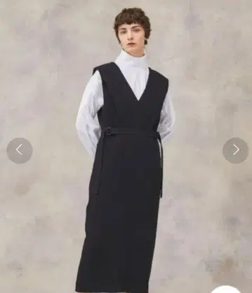 PUBLIC TOKYO 숄더 턱 오버롤 스커트