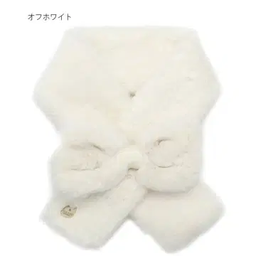 PAUL & JOE 퍼 리본 머플러