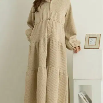 honono 퀼팅 후드티 원피스