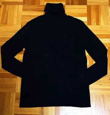 슬로브 이에나 울 리브 터틀 블랙 리브 니트 SLOBEIENA