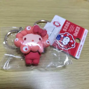 산리오 미야쿠미야쿠 최애 컬러 키티 키링 만박