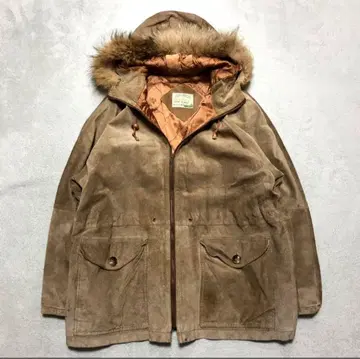 빈티지 가죽 마운틴 파카 헌팅 자켓 M/L