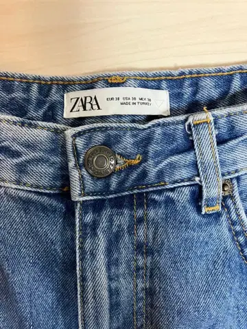 ZARA 스트레이트 데님 블루 EUR38