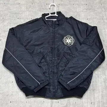 Signal FIRE DEPT 점퍼 충전솜 박쥐 무늬 퀼팅