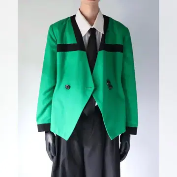 90s archive 그린 블랙 모드 자켓 sullen