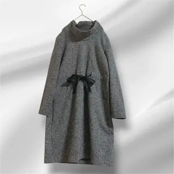 빅 사이즈! LAURA ASHILEY 믹스 니트 원피스/리본