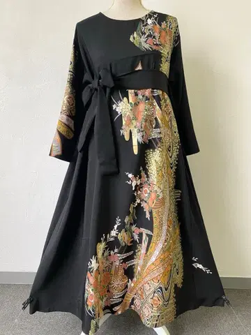 3209 기모노 전통 예복 기모노 리메이크 드레스 원피스