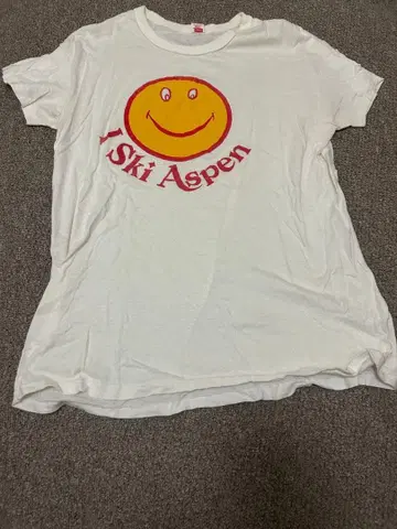 70s 80s 헤인즈 t셔츠 스마일 vintage